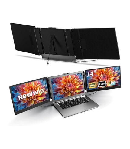 Portable Triple Screen Extender for Laptops