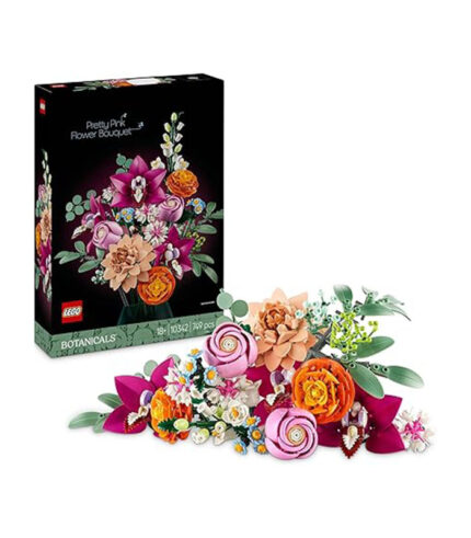 LEGO Botanicals Pretty Pink Flower Bouquet Set